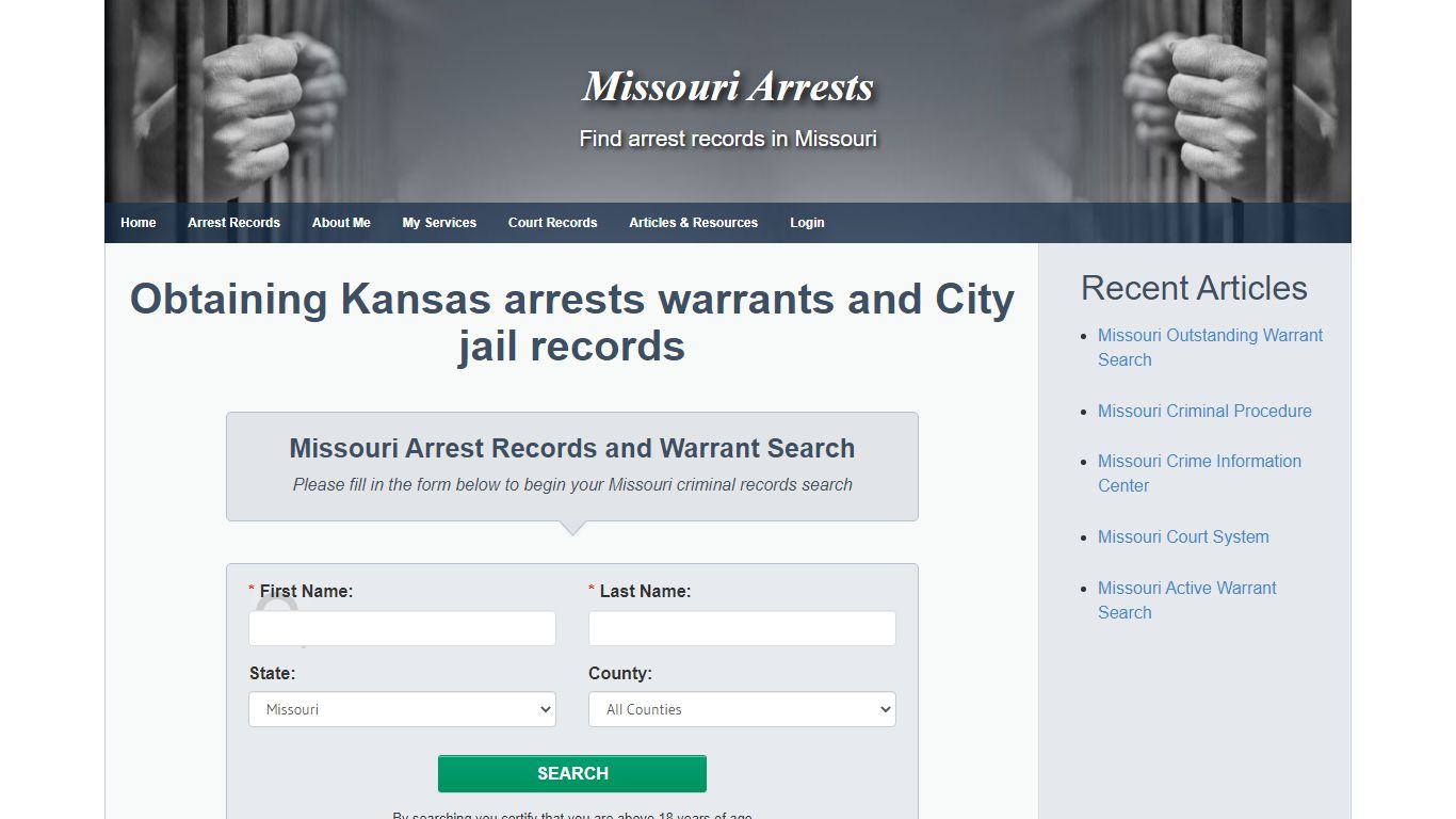 Kansas City MO Warrant Search and Arrest Records - Missouri Arrests